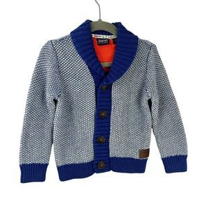 Baker by Ted Baker Cardigan Sweater Boys Baby 12-18 Months Blue White